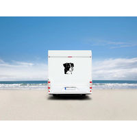 Produktbild von Amberdog Wandtattoo Dänischer Hofhund Wohnmobil Aufkleber Schwarz 20cm