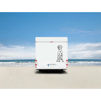 Produktbild von Amberdog Wandtattoo Deutsche Dogge Aufkleber für Auto und Wohnmobil Schwarz 30cm
