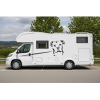 Produktbild von Amberdog Wandtattoo Dogo Argentino Kopf Aufkleber Schwarz 50cm