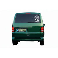 Produktbild von Amberdog Wandtattoo Fila Brasileiro Kopf Aufkleber Schwarz 50cm