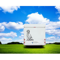 Produktbild von Amberdog Wandtattoo Fila Brasileiro Wohnmobil Aufkleber Schwarz H30cm