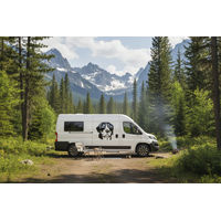Produktbild von Amberdog Wandtattoo Großer Schweizer Sennenhund Kopf Auto Aufkleber Weiß 30cm