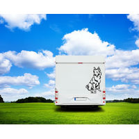 Produktbild von Amberdog Wandtattoo Harzer Fuchs Aufkleber für Auto und Wohnmobil Schwarz 50cm