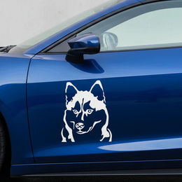 amberdog Wandtattoo Husky Kopf Auto Wohnmobil Aufkleber Weiß 50cm – Bild 1 von 1