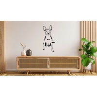 Produktbild von amberdog Wandtattoo Mexikanischer Nackthund Xoloitzcuintle Wohnmobil Aufkleber weiß 30cm
