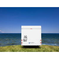 Produktbild von Amberdog Wandtattoo Pekinese Auto Wohnmobil Aufkleber Weiß 20cm