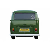 Produktbild von Amberdog Wandtattoo Portugiesischer Wasserhund Auto Wohnmobil Aufkleber Weiß 50cm