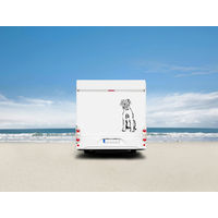 Produktbild von Amberdog Wandtattoo Riesenschnauzer Aufkleber für Auto und Wohnmobil Schwarz 30cm
