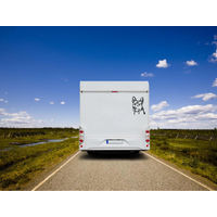 Produktbild von Amberdog Wandtattoo Thai Ridgeback Aufkleber für Auto und Wohnmobil Weiß 30cm