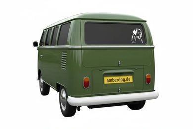 Produktbild von Amberdog Wandtattoo Tornjak Kopf Auto Wohnmobil Aufkleber Weiß 30cm