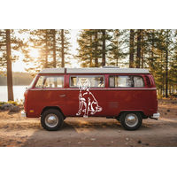Produktbild von Amberdog Wandtattoo Weimaraner Aufkleber für Auto und Wohnmobil Schwarz 50cm