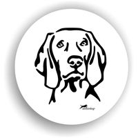 Produktbild von Amberdog Weimaraner Aufkleber Sticker