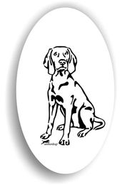 Produktbild von Amberdog Weimaraner Terrier Sticker