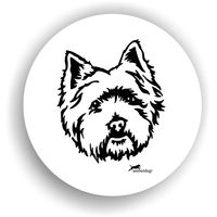 Produktbild von Amberdog West Highland White Terrier Sticker Aufkleber