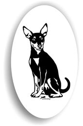 Produktbild von Amberdog Zwergpinscher Sticker Mini