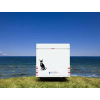Produktbild von Amberdog Zwergpinscher Wandtattoo Aufkleber für Auto und Wohnmobil Schwarz 30cm