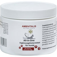 Produktbild von Ambivitalis All-In-One Nahrungsergänzung Tabletten für Hunde und Katzen zur Unterstützung von Immunsystem, Gelenken und Knochen 600 Stück