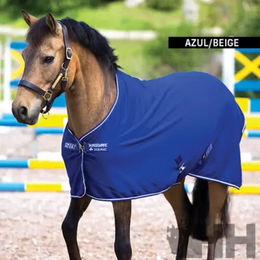 Produktbild von Amerigo Trocknende Pferdedecke aus Polyester in Blau und Grau 95/145 cm