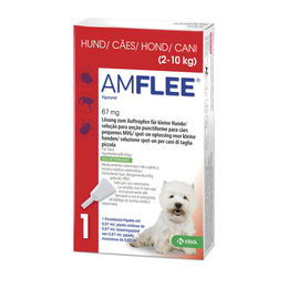 Amflee 67 mg Lösung zum Auftropfen für kleine Hunde 2-10kg 3 Stück – Bild 1 von 1