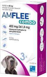 Produktbild von Amflee Combo Spot-On für Hunde ab 40kg gegen Flöhe und Zecken