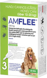 Amflee Combo Spot-on für Hunde gegen Flöhe Zecken und Läuse 134 mg für 10-20 kg 3 Pipetten – Bild 1 von 2