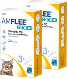 Produktbild von Amflee Combo Spot-On für Katzen gegen Flöhe und Zecken 50 mg/60 ml