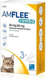Amflee Combo Spot-On Lösung für Katzen 50 mg - 60 mg 3 Stück – Bild 1 von 1