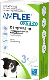 Amflee Combo Spot-On Lösung für mittelgroße Hunde 134 mg - 120,6 mg – Bild 1 von 1