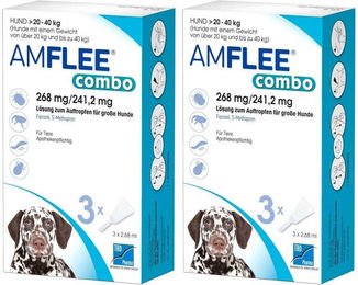 Produktbild von Amflee Spot-On Combo für große Hunde gegen Flöhe, Zecken und Haarlinge