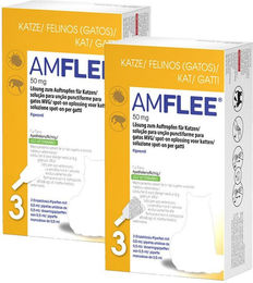 Produktbild von Amflee Spot-On für Katzen gegen Flöhe und Zecken 50 mg