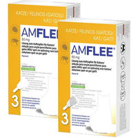 Produktbild von Amflee Spot-On für Katzen gegen Flöhe und Zecken 50 mg