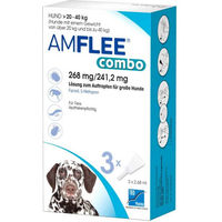 Produktbild von Amflee Spot-On Hundenschutz gegen Flöhe und Zecken für große Rassen 20-40kg