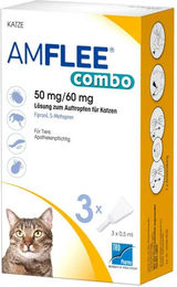 Produktbild von Amflee Spot-On Kombinationslösung gegen Flöhe und Zecken für Katzen