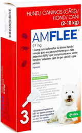 Produktbild von Amflee Spot-On Lösung gegen Flöhe und Zecken für kleine Hunde zur Pflege von Haut und Fell