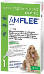 Produktbild von Amflee Spot-On Lösung gegen Flöhe und Zecken für mittelgroße Hunde