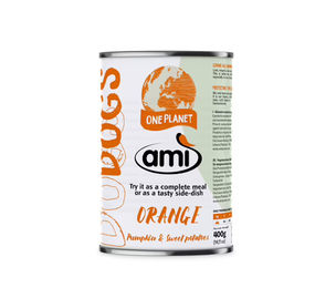 Produktbild von AMI Dog V-Love Veganes Nassfutter für Hunde Adult Orange Glutenfrei Hypoallergen 12 x 400 g