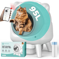 Produktbild von AmiCura Selbstreinigende Katzentoilette XXL in Weiß für Katzen mit 95L Kapazität