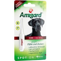 Produktbild von Amigard Spot-On Anti-Parasit für große Hunde gegen Flöhe und Zecken 1 x 6 ml - 6 ml
