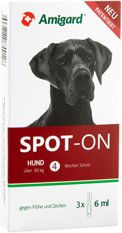 Amigard Spot-On Anti-Parasit für große Hunde gegen Zecken und Flöhe 3 x 6 ml - 3 x 6 ml – Bild 1 von 9