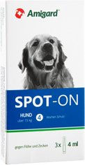 Amigard Spot-On Anti-Parasit für Hunde gegen Flöhe und Zecken 3 x 4 ml - 3 x 4 ml – Bild 1 von 5