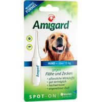 Produktbild von Amigard Spot-On Anti-Parasit für Hunde gegen Zecken und Flöhe mit pflanzlichen Wirkstoffen 1 x 4 ml - 4 ml