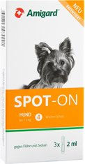 Amigard Spot-On Anti-Parasit für Hunde und Welpen bis 15 kg gegen Zecken und Flöhe 3 x 2 ml - 3 x 2 ml – Bild 1 von 4
