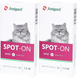 Produktbild von Amigard Spot-On für Katzen gegen Flöhe und Zecken