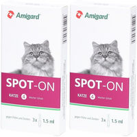 Produktbild von Amigard Spot-On für Katzen gegen Flöhe und Zecken