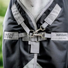 Amigo Bravo 12 Plus VFront 78 Pferdedecke Schwarz/Grau - 250 g – Bild 1 von 4