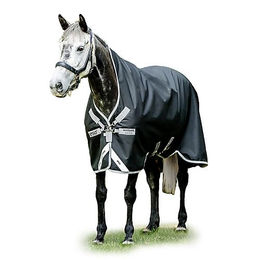 Produktbild von Amigo Bravo 12 Wug Lite Turnout Pferdedecke Schwarz/Grau Größe 75