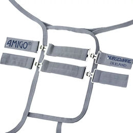 Produktbild von Amigo Extension der Brustgurtschließe rechts vorne aus Polyester in Blau und Grau