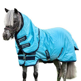 Produktbild von Amigo Hero 6 Petite Plus Turnout Lite Pferdedecke für Ponys in Blau/Navy