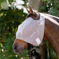Produktbild von Amigo Ohrenlose Fliegenabwehrmaske für Pferde aus Polyester in Grau Silber Größe L