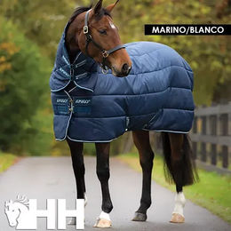 Produktbild von Amigo Stalldecke für Pferde mit Halsabdeckung aus Polyester in Blau 125/175 cm